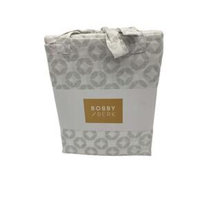 Bobby Berk 100% Cotton 400TC Sheet Set Gray Medallion